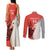 Custom Nouvelle-Caledonie Football Couples Matching Tank Maxi Dress and Long Sleeve Button Shirt Allez Les Cagous Simple Style