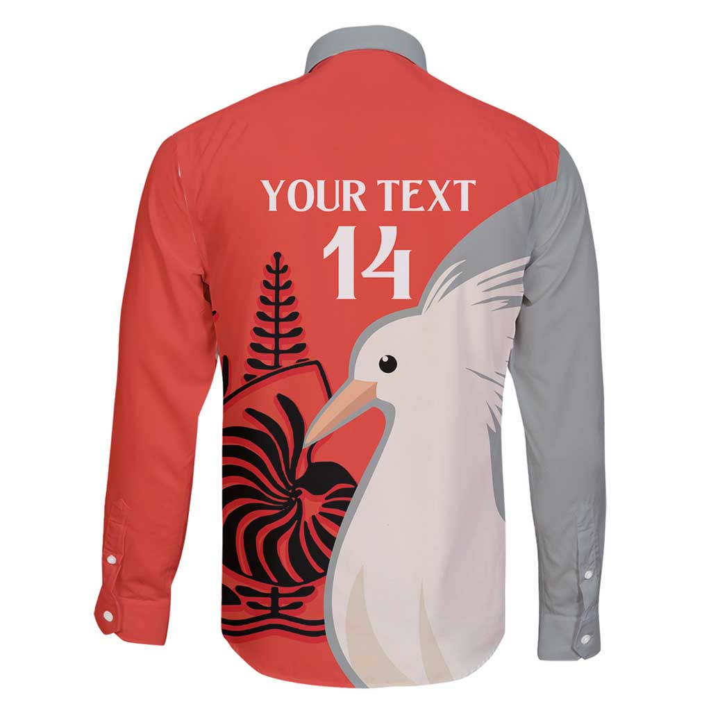 Custom Nouvelle-Caledonie Football Family Matching Long Sleeve Bodycon Dress and Hawaiian Shirt Allez Les Cagous Simple Style