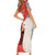Custom Nouvelle-Caledonie Football Family Matching Short Sleeve Bodycon Dress and Hawaiian Shirt Allez Les Cagous Simple Style