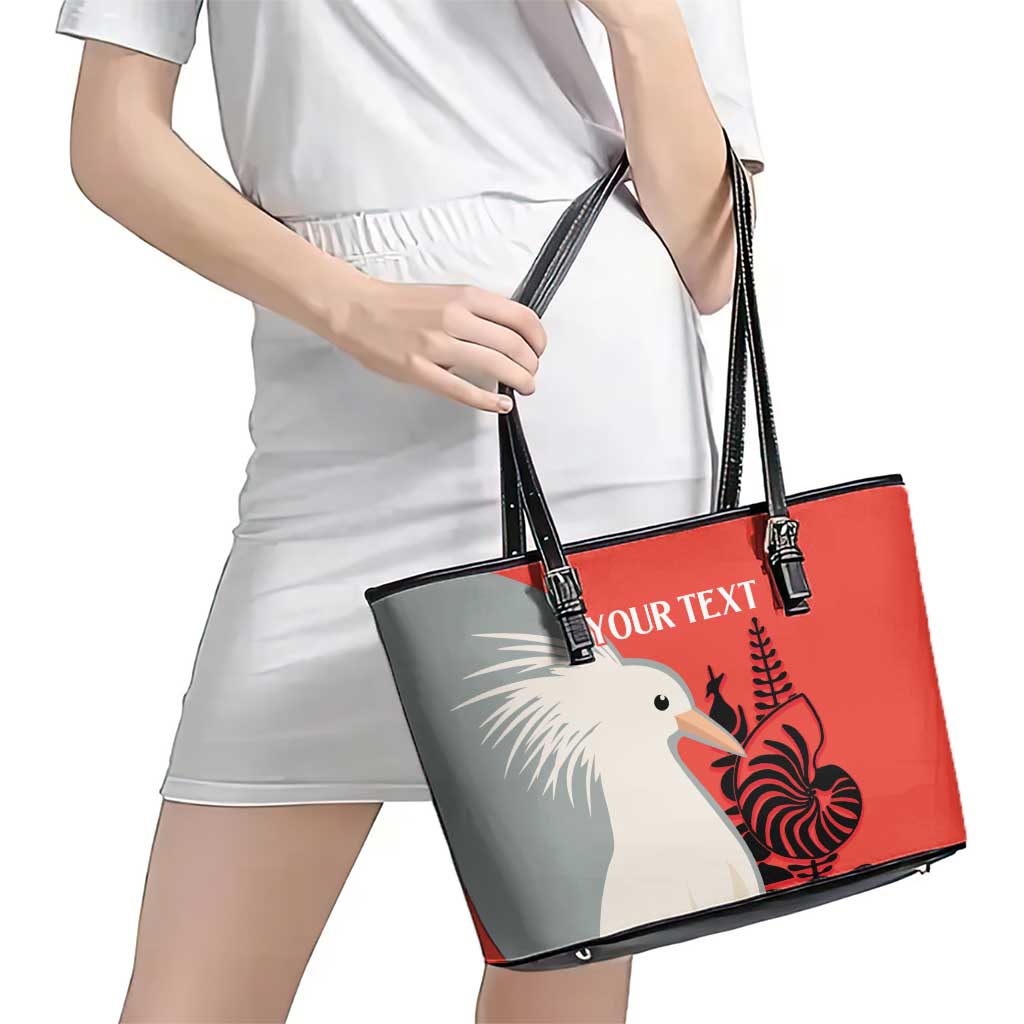 Custom Nouvelle-Caledonie Football Leather Tote Bag Allez Les Cagous Simple Style