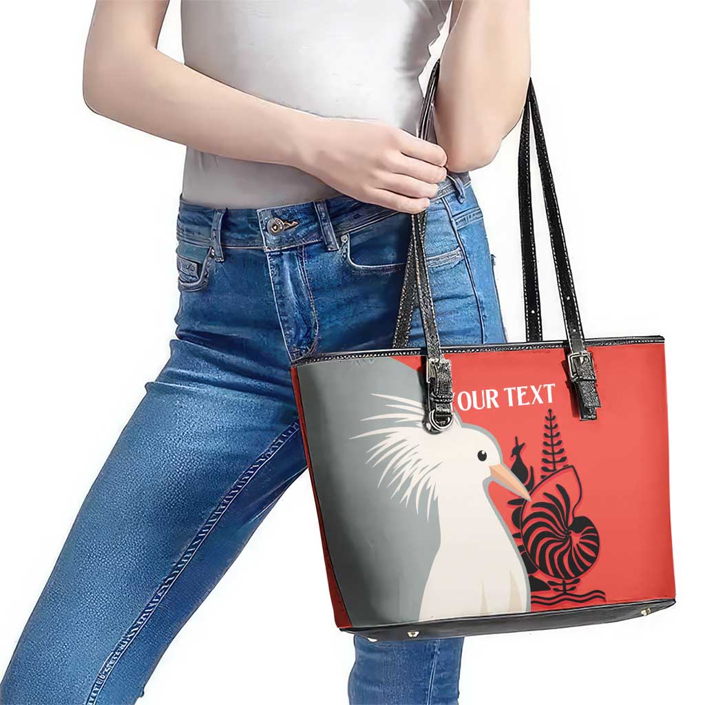 Custom Nouvelle-Caledonie Football Leather Tote Bag Allez Les Cagous Simple Style
