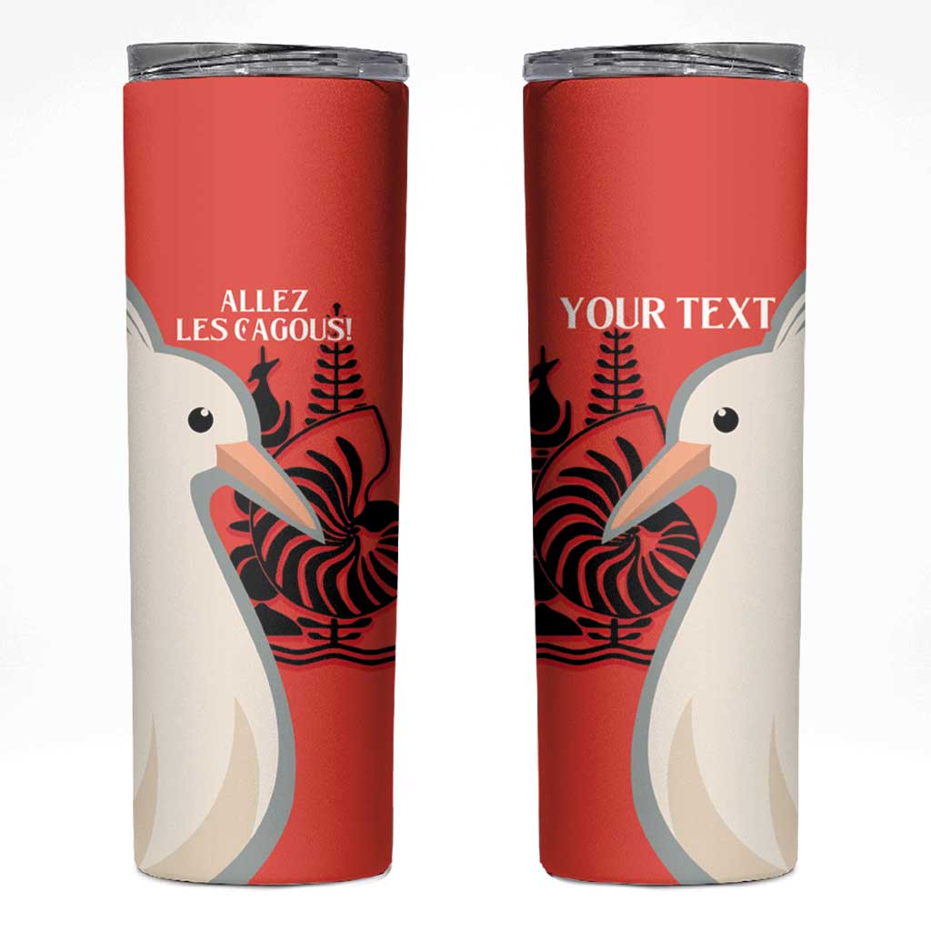 Custom Nouvelle-Caledonie Football Skinny Tumbler Allez Les Cagous Simple Style