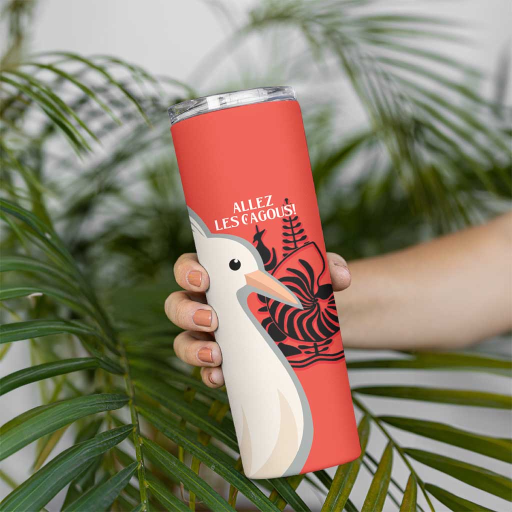 Custom Nouvelle-Caledonie Football Skinny Tumbler Allez Les Cagous Simple Style