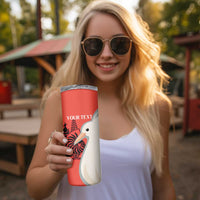 Custom Nouvelle-Caledonie Football Skinny Tumbler Allez Les Cagous Simple Style