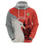 Custom Nouvelle-Caledonie Football Zip Hoodie Allez Les Cagous Simple Style