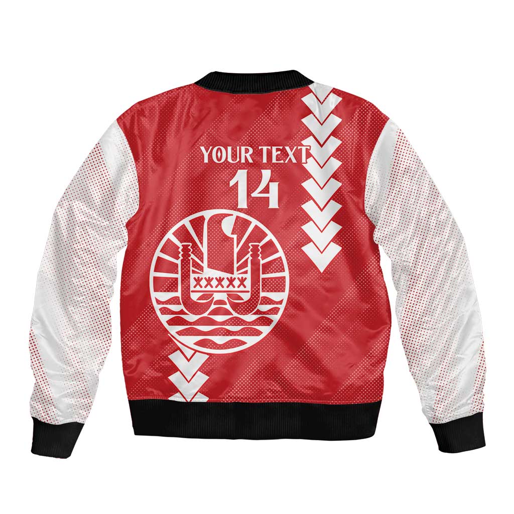Custom Tahiti Football Bomber Jacket Go Toa Aito