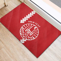 Custom Tahiti Football Rubber Doormat Go Toa Aito