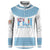 Custom Fiji Tapa Football Button Sweatshirt Go Bula Boy!