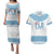 Custom Fiji Tapa Football Couples Matching Puletasi and Hawaiian Shirt Go Bula Boy!