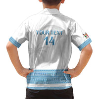Custom Fiji Tapa Football Kid Hawaiian Shirt Go Bula Boy!