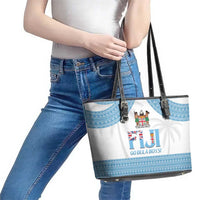 Custom Fiji Tapa Football Leather Tote Bag Go Bula Boy!