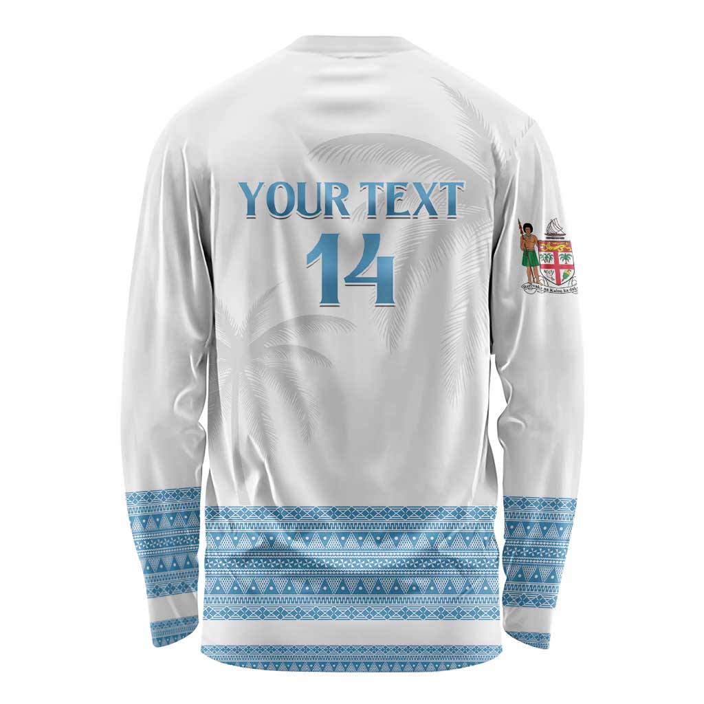 Custom Fiji Tapa Football Long Sleeve Shirt Go Bula Boy! LT14 - Polynesian Pride