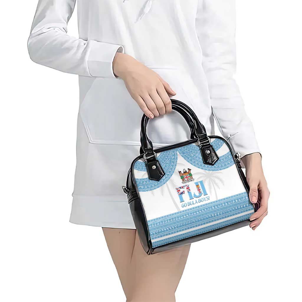 Custom Fiji Tapa Football Shoulder Handbag Go Bula Boy!