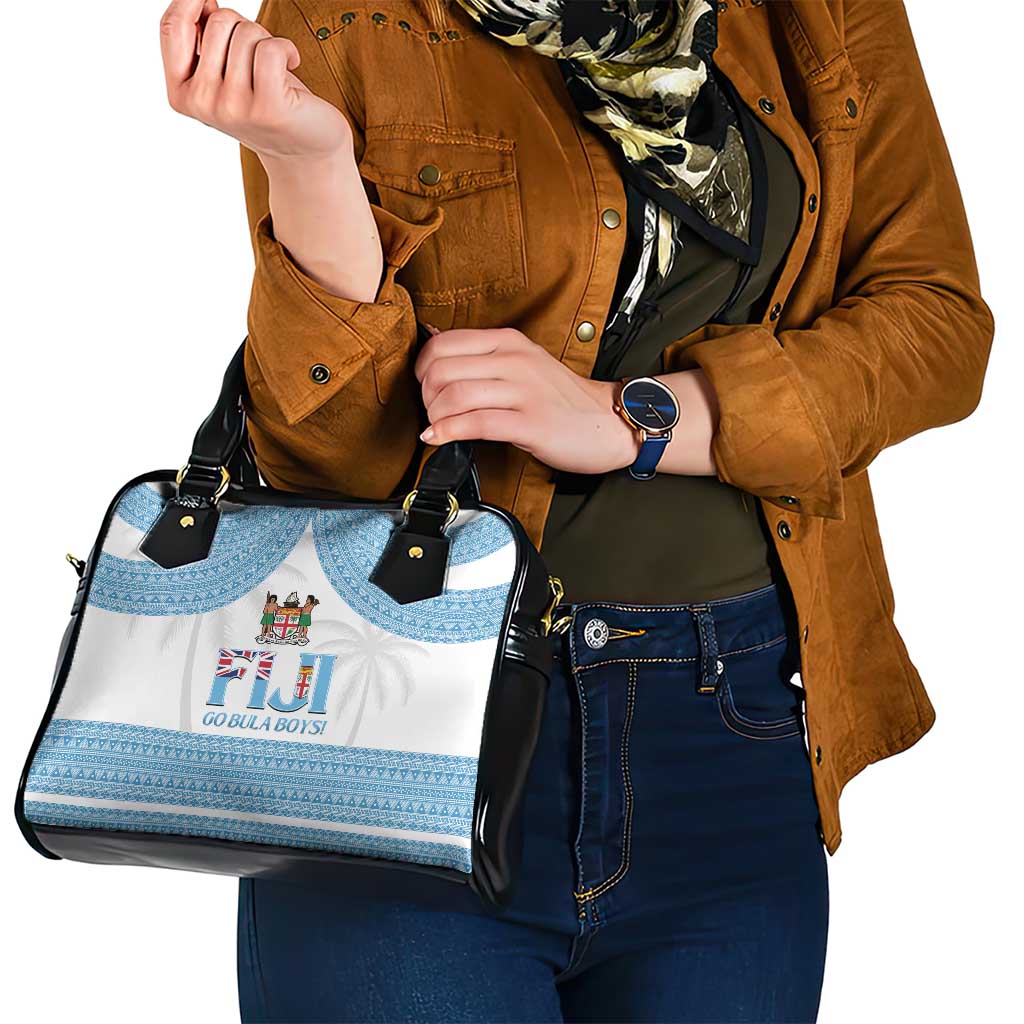 Custom Fiji Tapa Football Shoulder Handbag Go Bula Boy!