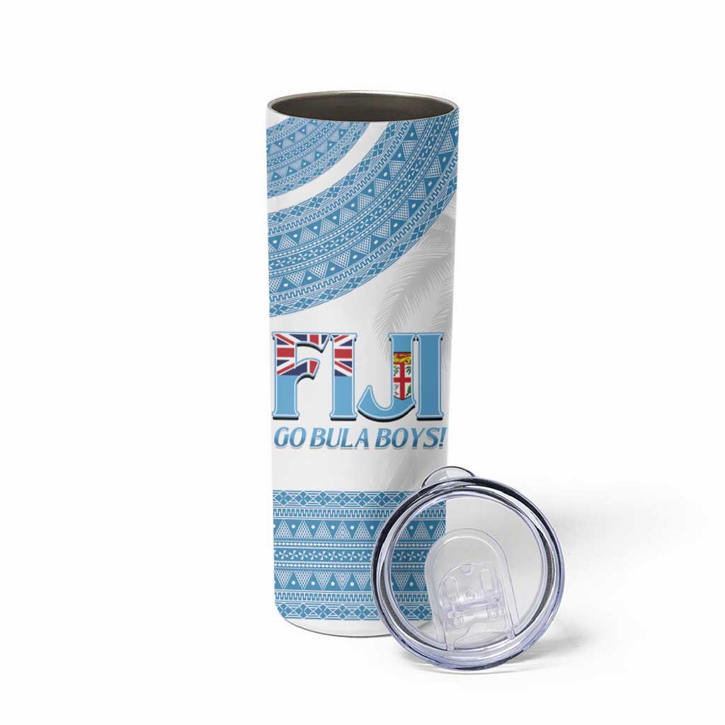 Custom Fiji Tapa Football Skinny Tumbler Go Bula Boy!