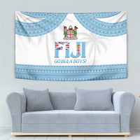 Custom Fiji Tapa Football Tapestry Go Bula Boy!