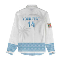 Custom Fiji Tapa Football Women Casual Shirt Go Bula Boy!