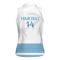 Custom Fiji Tapa Football Women Sleeveless Polo Shirt Go Bula Boy!