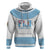 Custom Fiji Tapa Football Zip Hoodie Go Bula Boy!