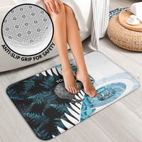 New Zealand Silver Fern Curling Personalised Bathroom Set Aotearoa Kiwi Ponga Paua Shell Version - Polynesian Pride