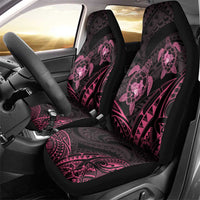 Pink Black Polynesia Floral Sea Turtle Car Seat Cover LT14 - Polynesian Pride