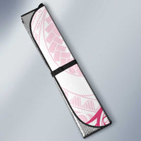 Pink White Polynesia Floral Sea Turtle Auto Sun Shade - Polynesian Pride