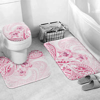 Pink White Polynesia Floral Sea Turtle Bathroom Set - Polynesian Pride