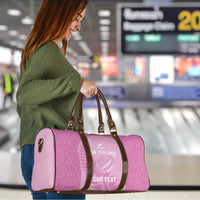 Custom New Zealand Silver Fern Rugby 2025 Travel Bag All Black Aotearoa Maori Pink - Polynesian Pride