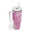 Custom New Zealand Silver Fern Rugby 2025 Tumbler With Handle All Black Aotearoa Maori Pink