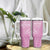Custom New Zealand Silver Fern Rugby 2025 Tumbler With Handle All Black Aotearoa Maori Pink