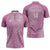 Custom New Zealand Silver Fern Rugby 2025 Zipper Polo Shirt All Black Aotearoa Maori Pink - Polynesian Pride
