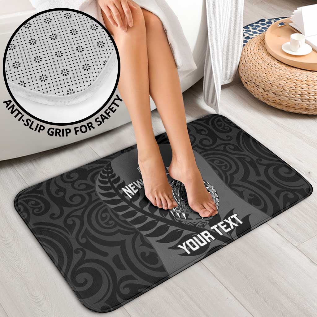 Custom New Zealand Silver Fern Rugby 2025 Bathroom Set Go Champions Aotearoa Maori Black - Polynesian Pride