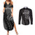 Custom New Zealand Silver Fern Rugby 2025 Couples Matching Summer Maxi Dress and Long Sleeve Button Shirt Go Champions Aotearoa Maori Black