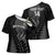 Custom New Zealand Silver Fern Rugby 2025 Cross Shoulder Shirt Go Champions Aotearoa Maori Black - Polynesian Pride