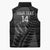 Custom New Zealand Silver Fern Rugby 2025 Sleeveless Puffer Jacket Go Champions Aotearoa Maori Black - Polynesian Pride