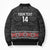 Custom New Zealand Silver Fern Rugby Bomber Puffer Jacket All Black Maori Taniko Pattern - Polynesian Pride