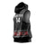 Custom New Zealand Silver Fern Rugby Sleeveless Hoodie All Black Maori Taniko Pattern - Polynesian Pride