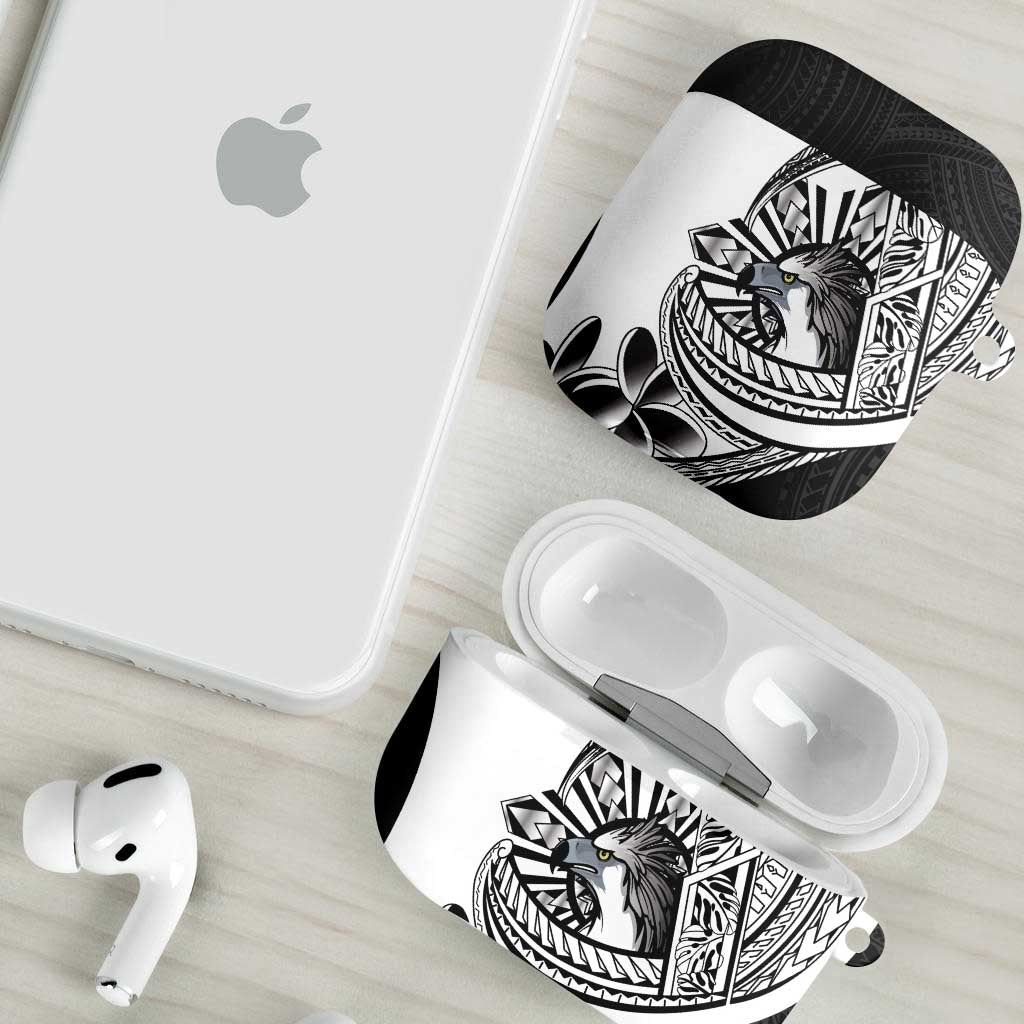 Philippines Eagle Sun AirPods Case Filipino Agila Polynesian Tattoo Black Color LT14 - Polynesian Pride