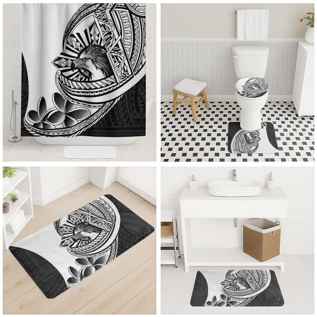 Philippines Eagle Sun Bathroom Set Filipino Agila Polynesian Tattoo Black Color LT14 - Polynesian Pride