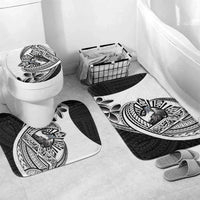 Philippines Eagle Sun Bathroom Set Filipino Agila Polynesian Tattoo Black Color LT14 Mat Set Only (3 pcs) One Size Black - Polynesian Pride