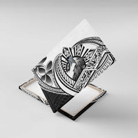 Philippines Eagle Sun Canvas Wall Art Filipino Agila Polynesian Tattoo Black Color