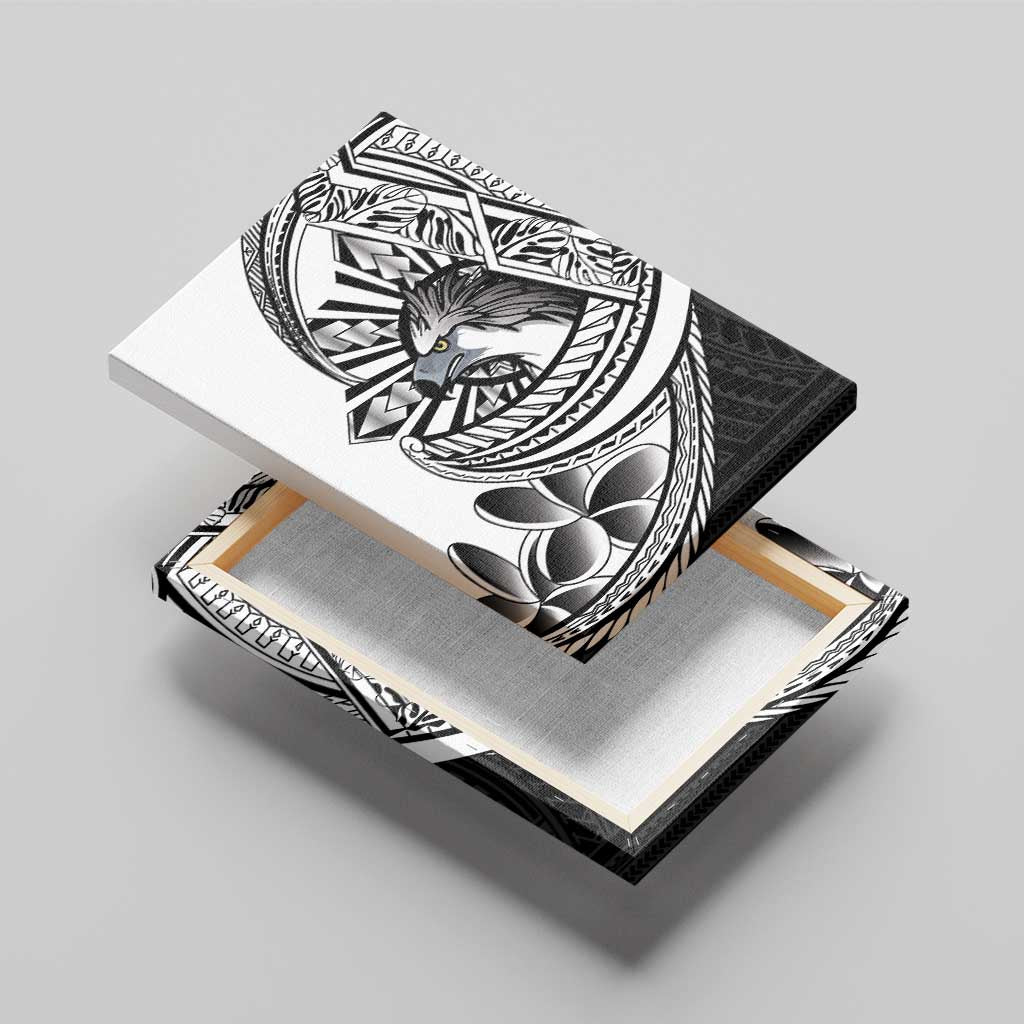 Philippines Eagle Sun Canvas Wall Art Filipino Agila Polynesian Tattoo Black Color