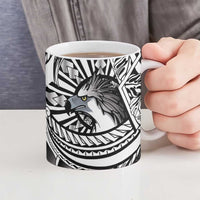 Philippines Eagle Sun Ceramic Mug Filipino Agila Polynesian Tattoo Black Color