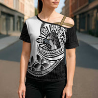 Philippines Eagle Sun Cross Shoulder Shirt Filipino Agila Polynesian Tattoo Black Color LT14 - Polynesian Pride