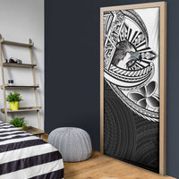 Philippines Eagle Sun Door Cover Filipino Agila Polynesian Tattoo Black Color