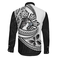 Philippines Eagle Sun Family Matching Puletasi and Hawaiian Shirt Filipino Agila Polynesian Tattoo Black Color
