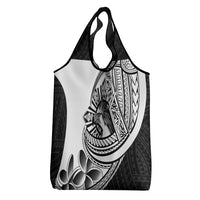 Philippines Eagle Sun Grocery Bag Filipino Agila Polynesian Tattoo Black Color