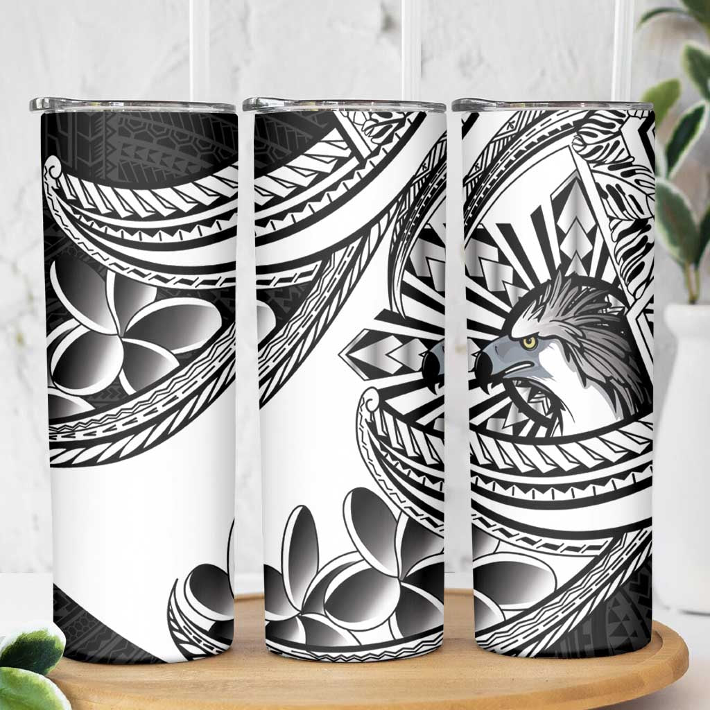 Philippines Eagle Sun Skinny Tumbler Filipino Agila Polynesian Tattoo Black Color