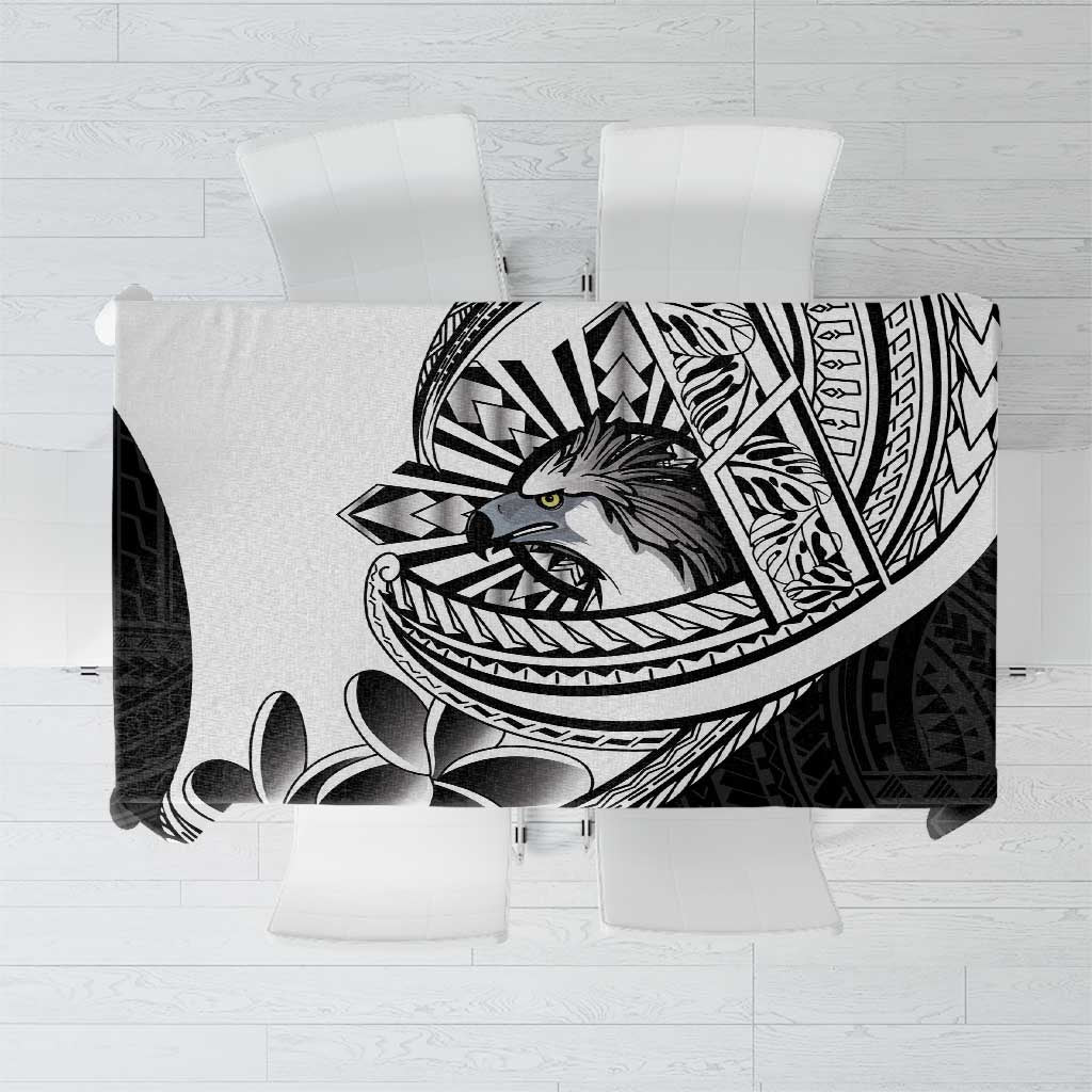 Philippines Eagle Sun Tablecloth Filipino Agila Polynesian Tattoo Black Color