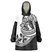 Philippines Eagle Sun Wearable Blanket Hoodie Filipino Agila Polynesian Tattoo Black Color LT14 One Size Black - Polynesian Pride